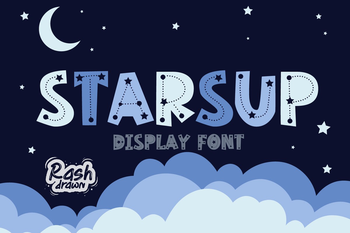 Starsup Font preview