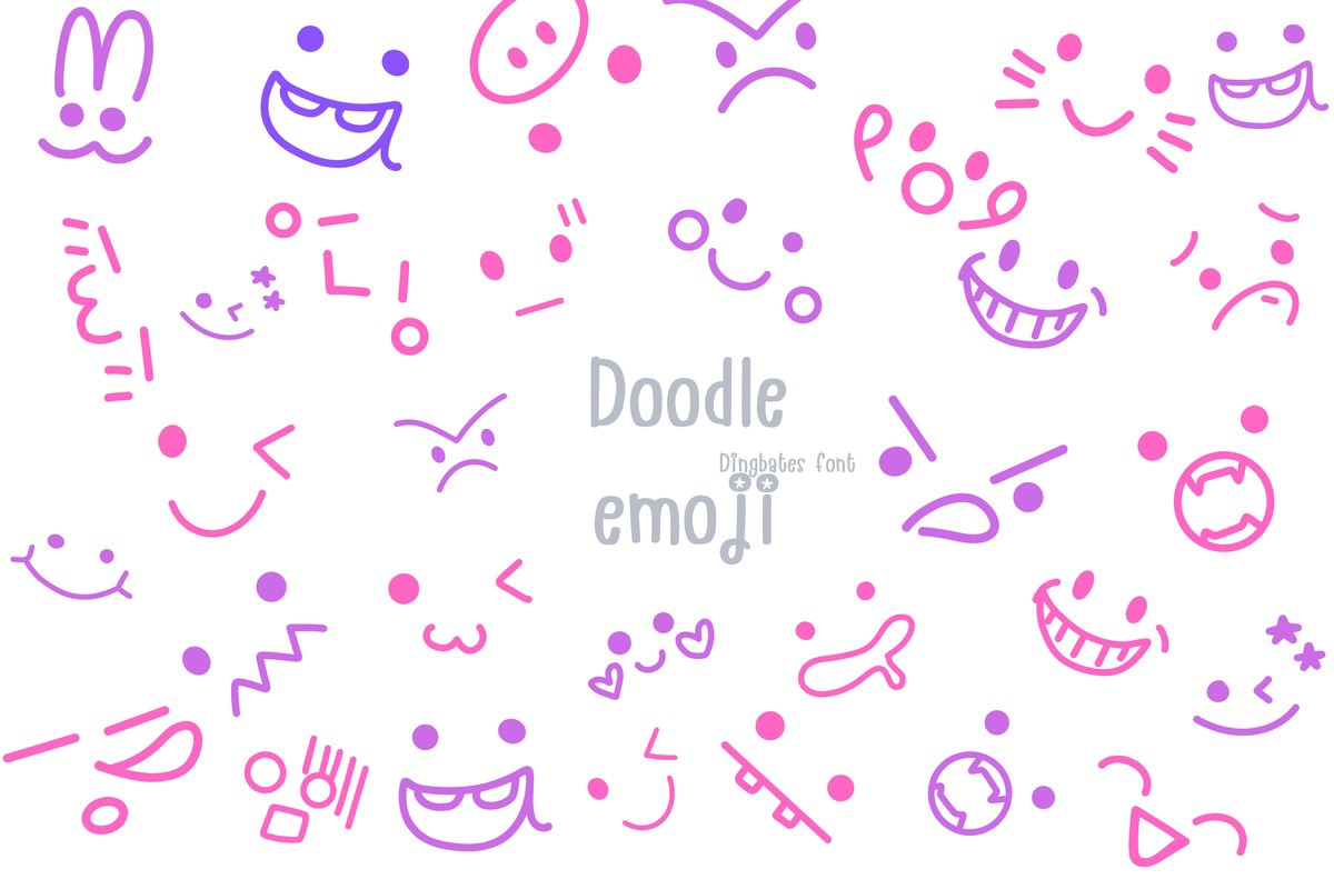 Doodle Emoji Regular Font preview