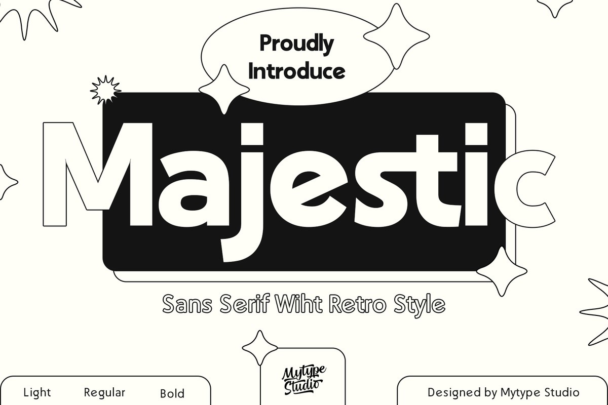 Majestic Bold Font preview