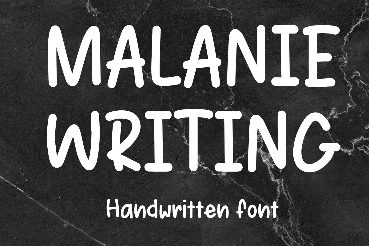 Malanie Writing Regular Font preview