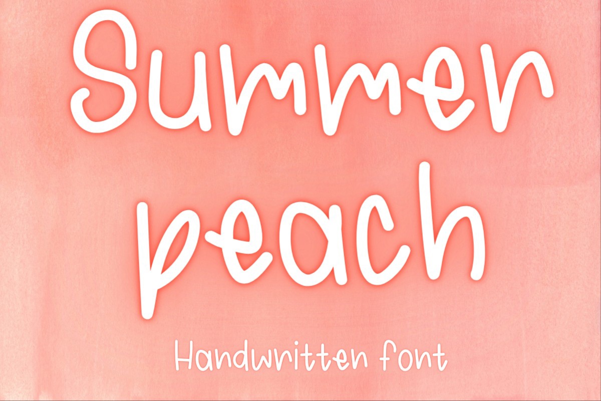 Summerpeach Regular Font preview