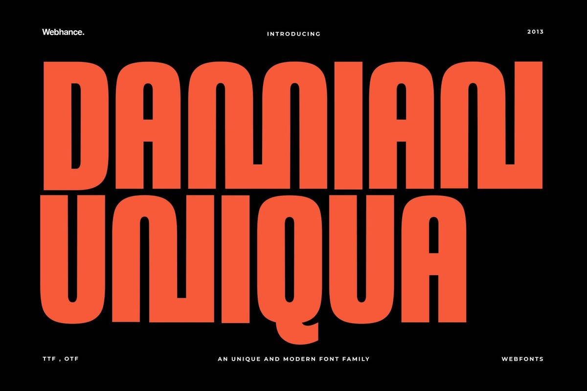 Damian Uniqua Regular Font preview