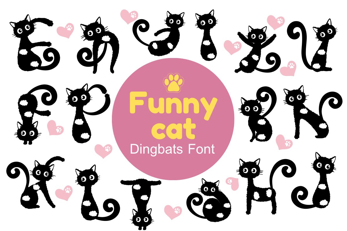 Funny Cat Font preview