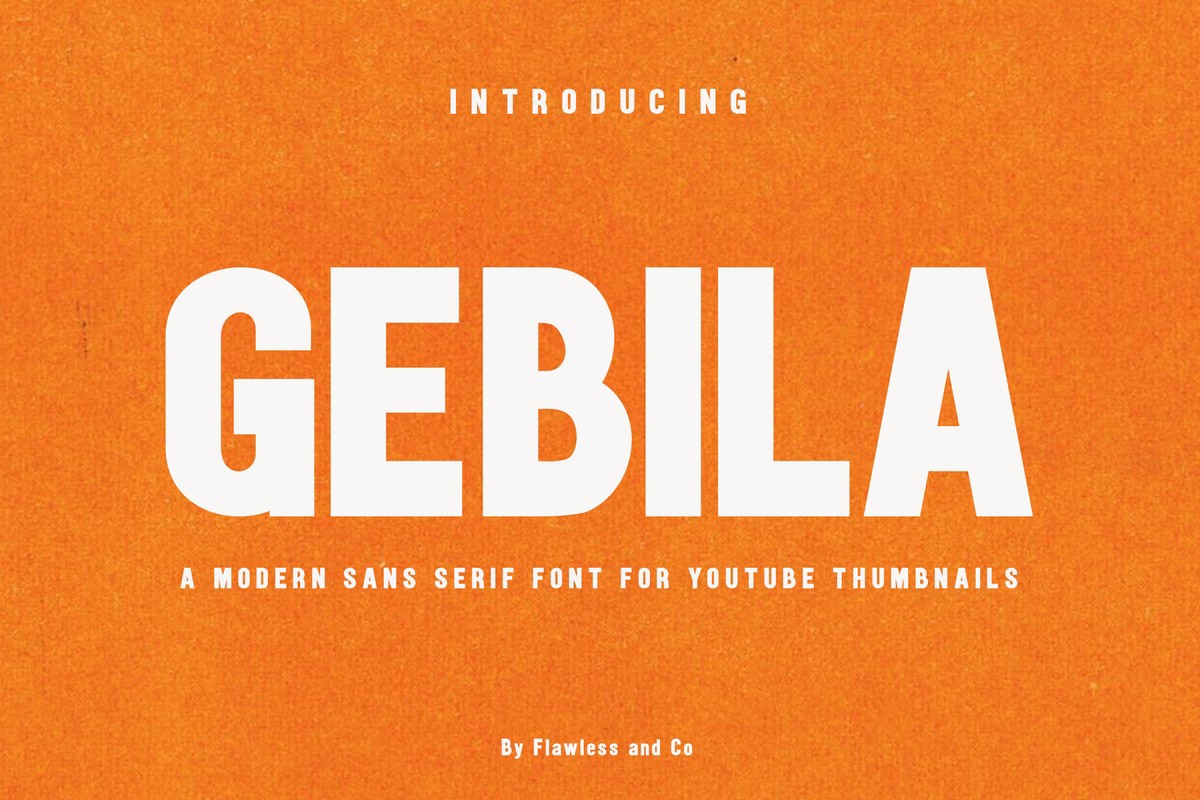 Gebila Regular Font preview