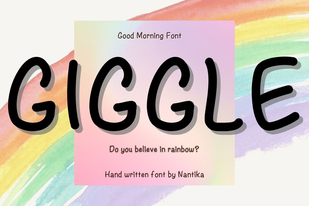 Giggle Font preview