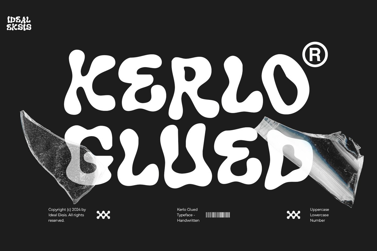 Kerlo Glued Regular Font preview