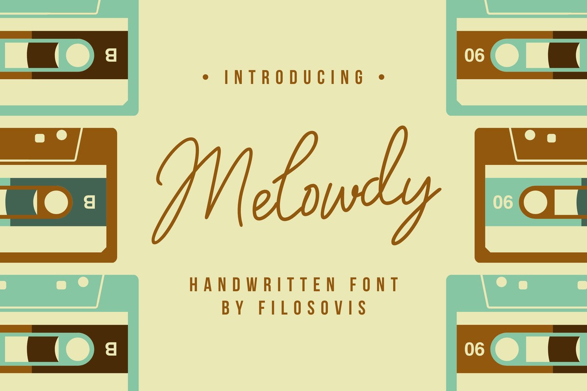 Melowdy Regular Font preview