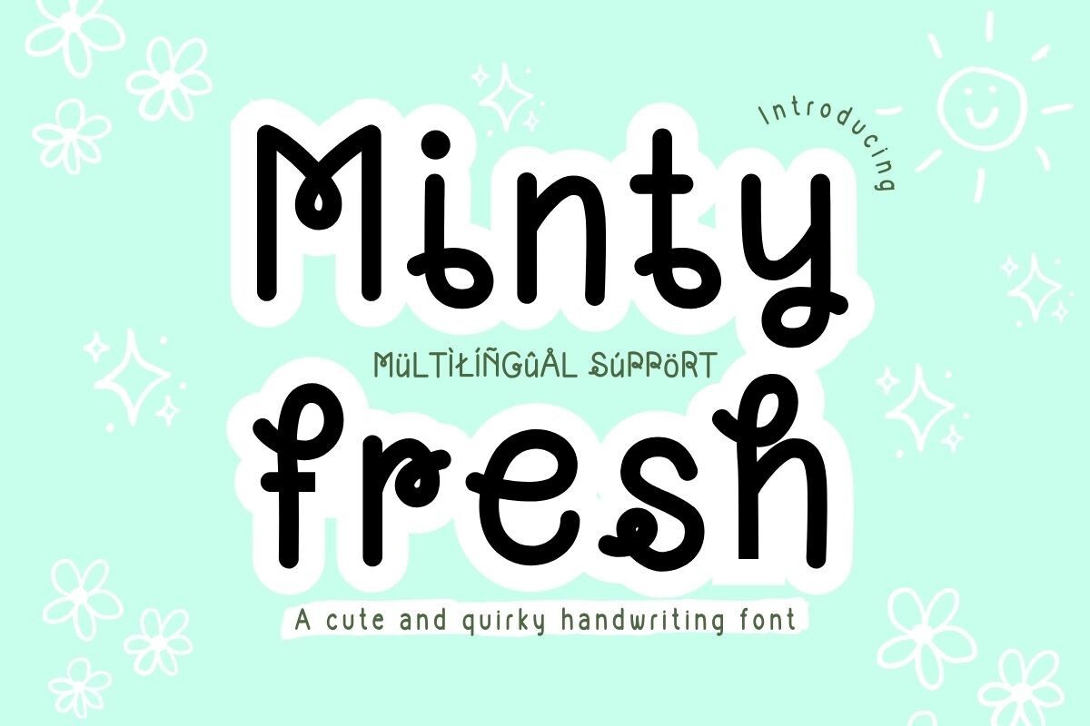 Minty Fresh Font preview