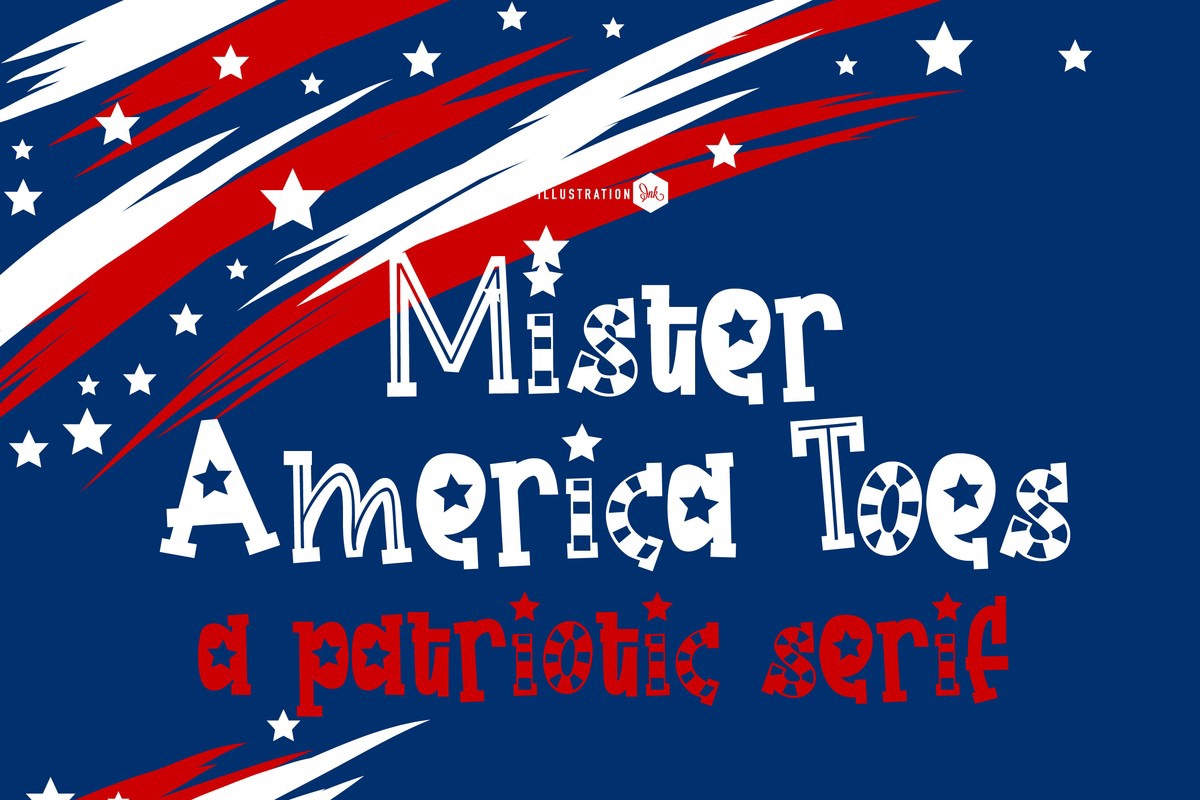 ZP Mister America Toes Font preview