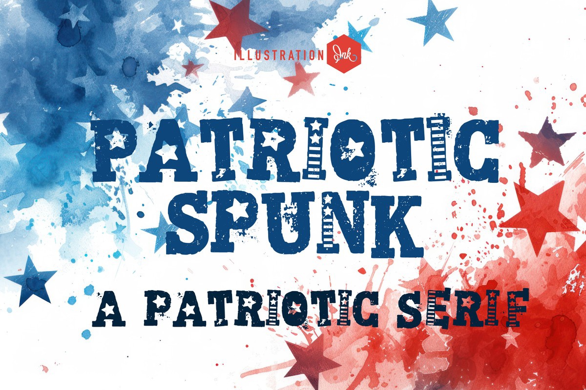 PN Patriotic Spunk Font preview