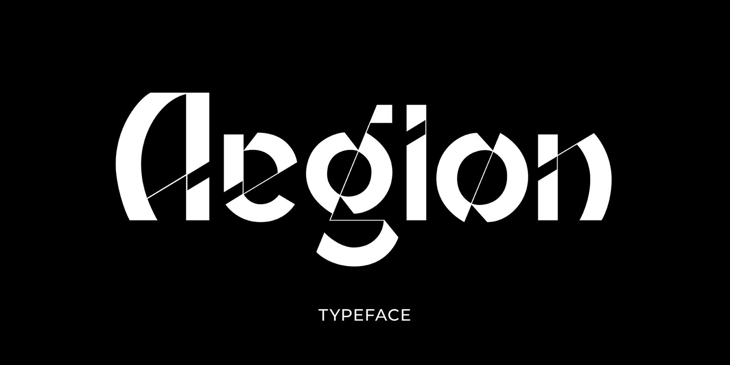 Aegion Font preview