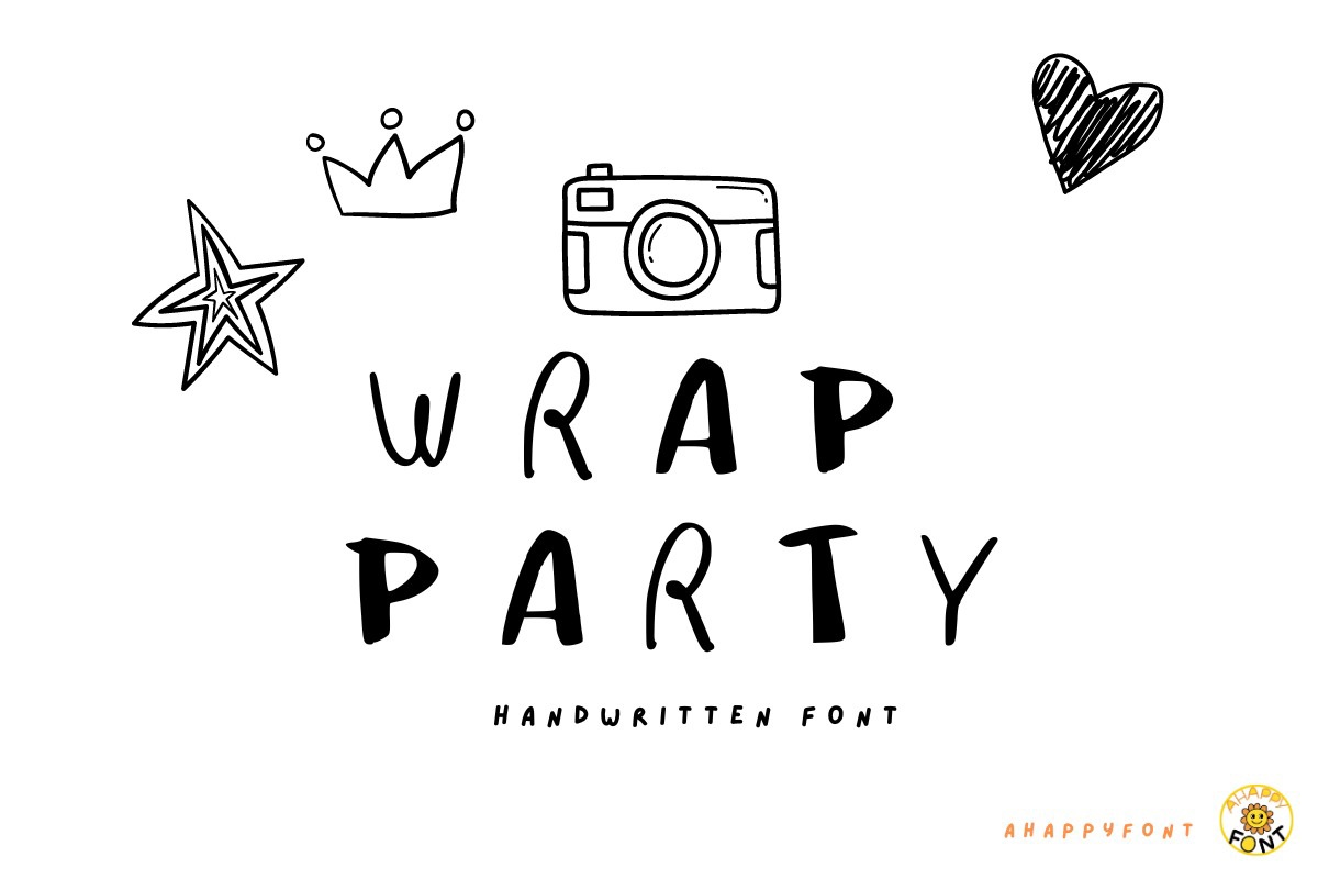 Wrap Party Font preview