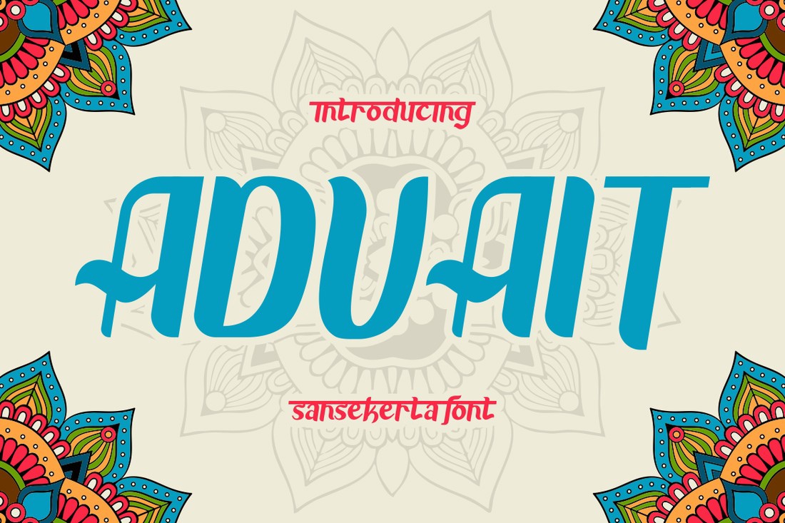 Advait 5 Font preview