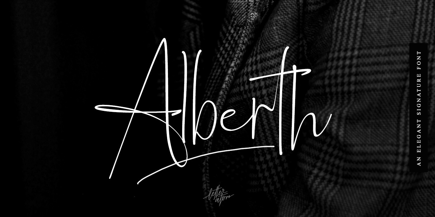 Alberth Bold Font preview