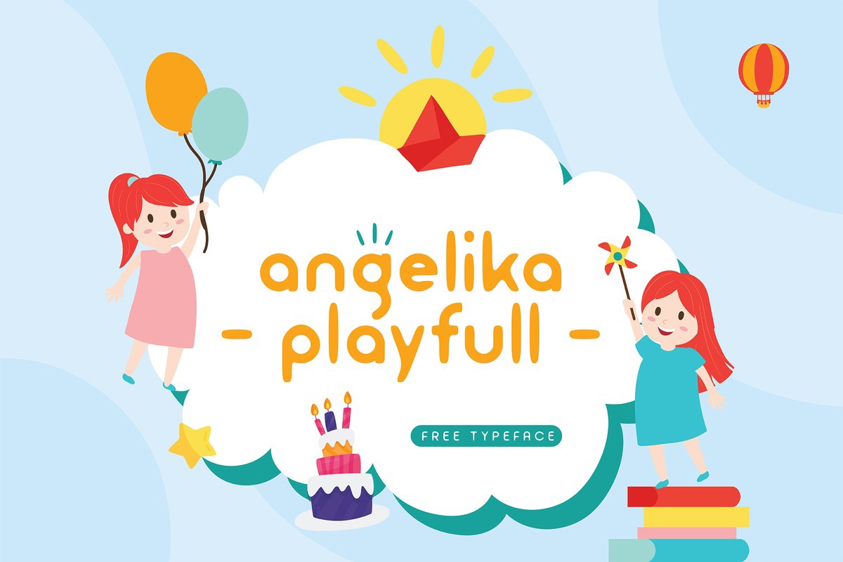 Angelika Playful Regular Font preview