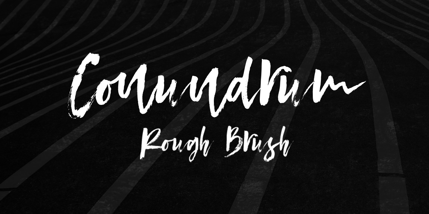 Conundrum Regular Font preview