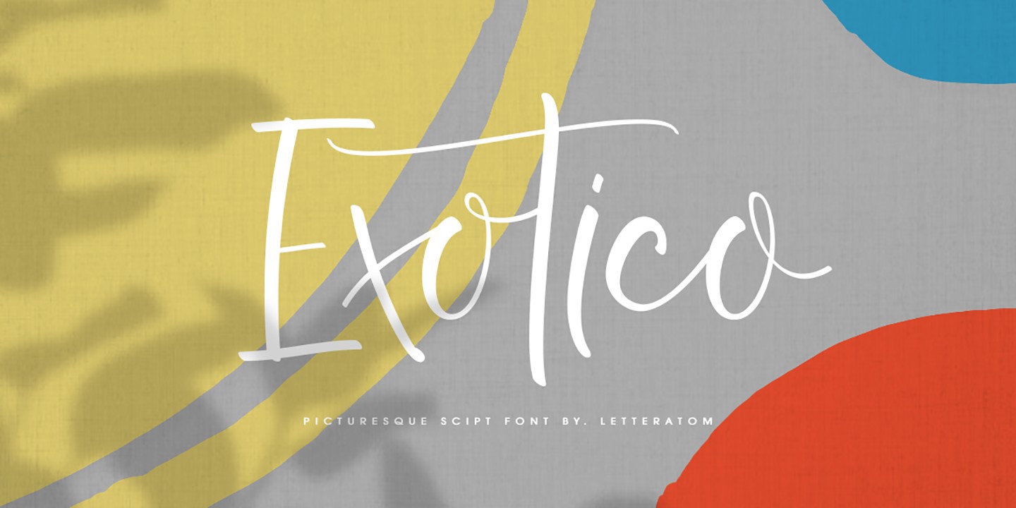 Exotico Regular Font preview