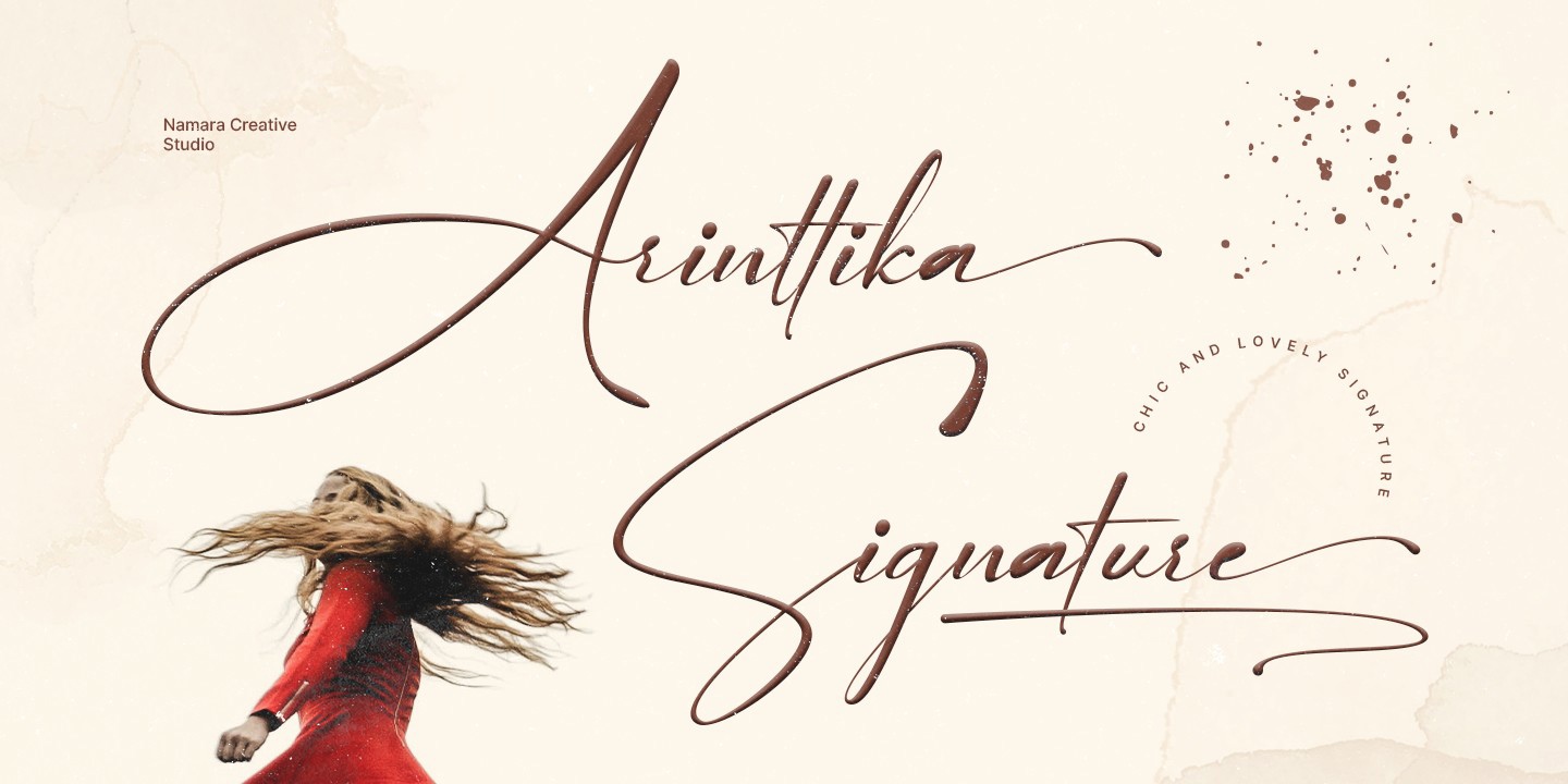 Arinttika Signature Font preview