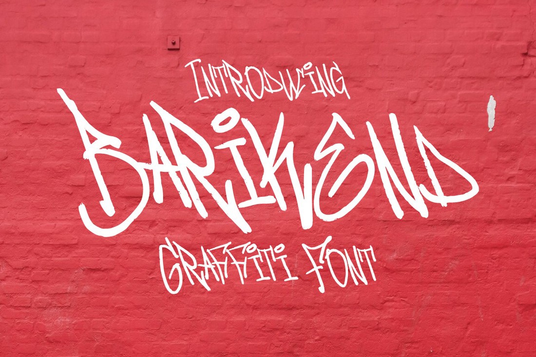 Barikend Graffiti Regular Font preview