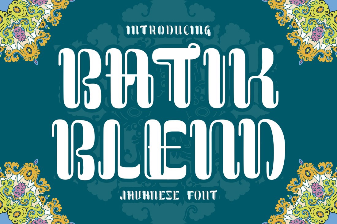 Batik Blend 1 Font preview