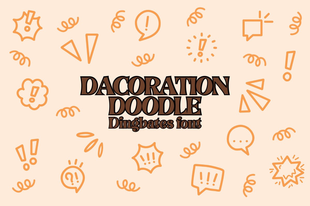 Dacoration Doodle Regular Font preview