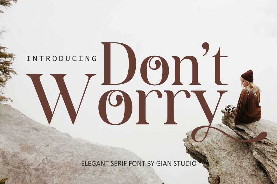 Don't Worry Font preview