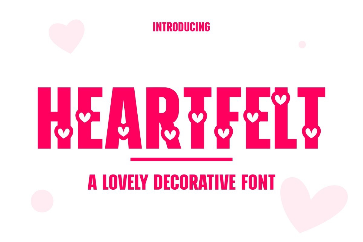 Heartfelt Font preview