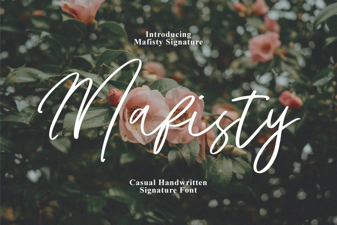 Mafisty Signature Font preview