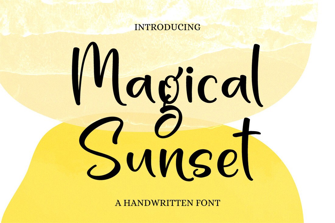 Magical Sunset Regular Font preview