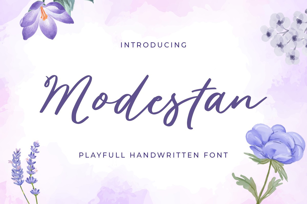 Modestan Font preview