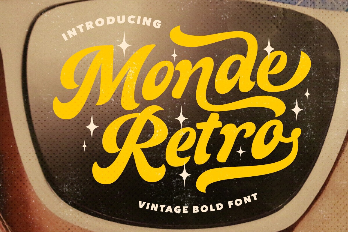 Monde Retro Font preview