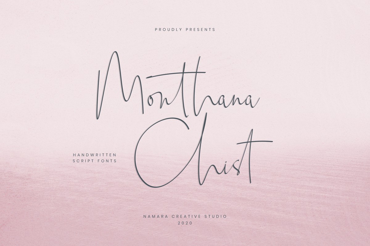 Monthana Chist Regular Font preview