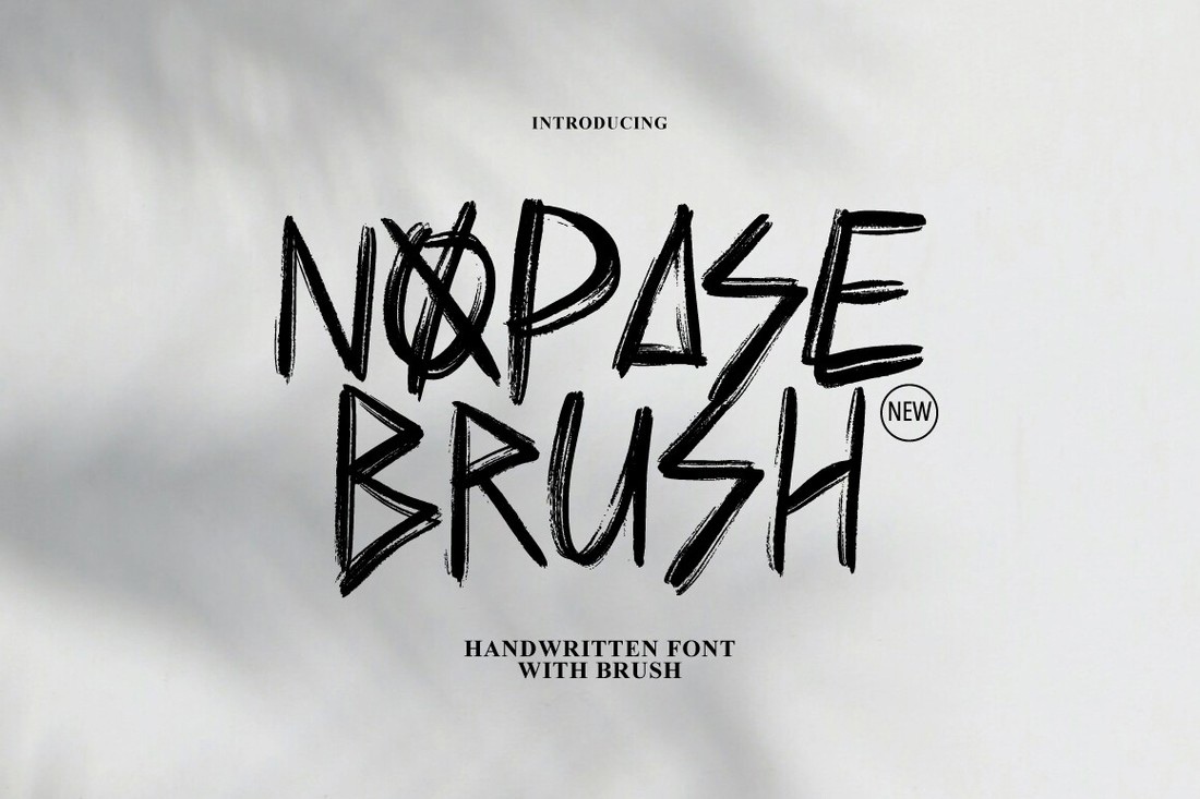 Nopase Brush Font preview