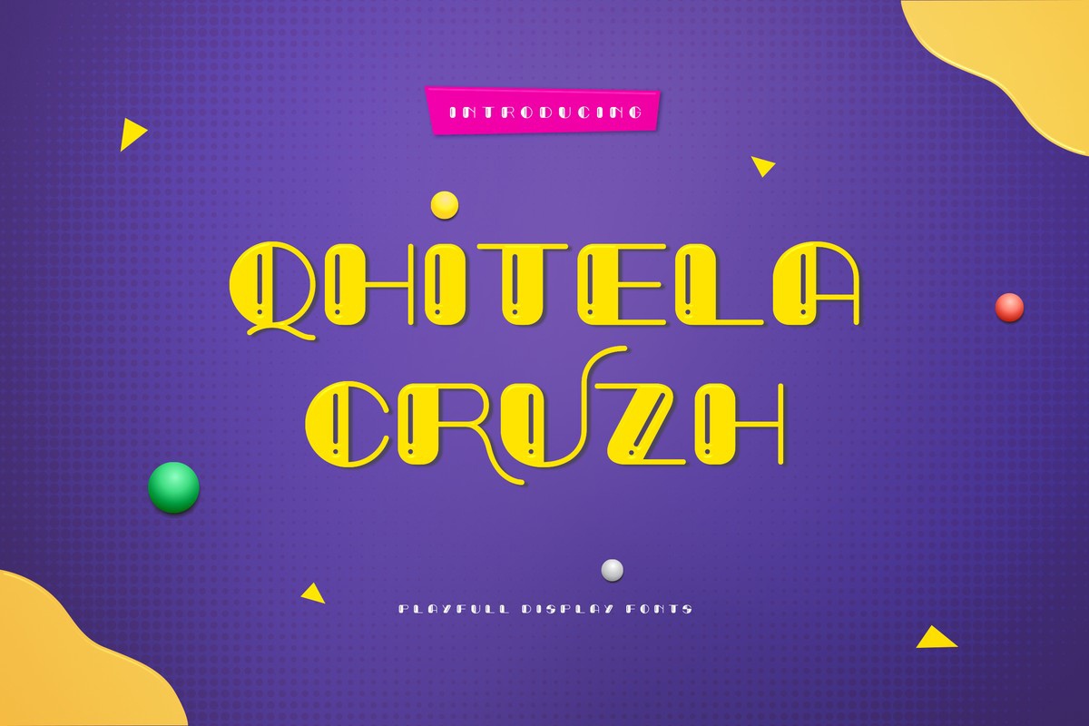 Qhitela Cruzh Regular Font preview