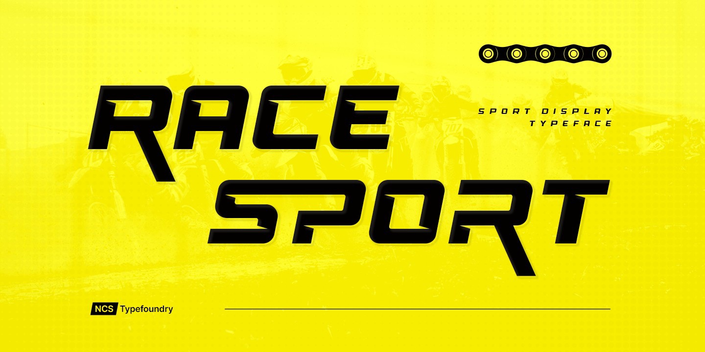 Race Sport Font preview