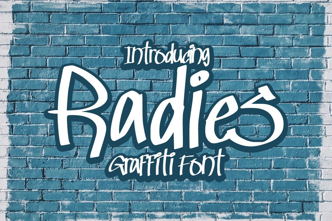 Radies Graffiti Regular Font preview