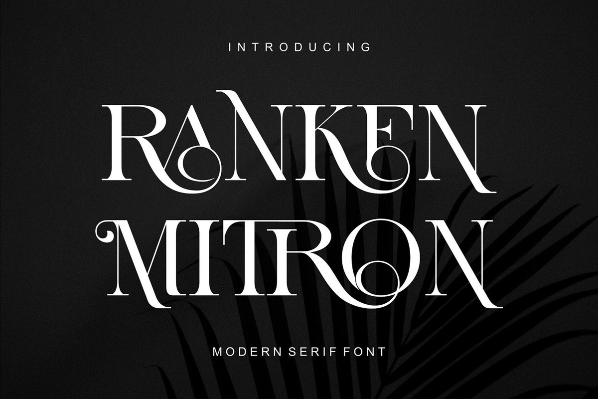 Ranken Mitron Regular Font preview