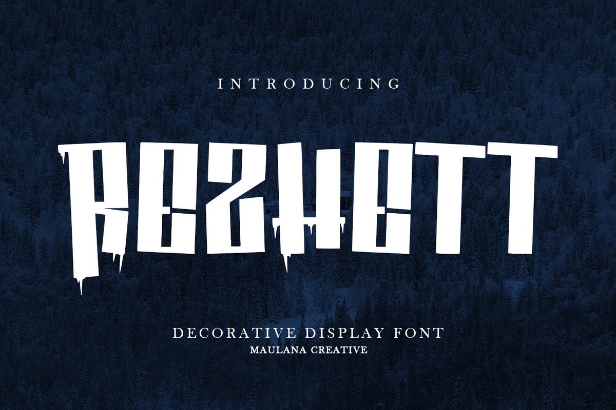 Rezhett Regular Font preview