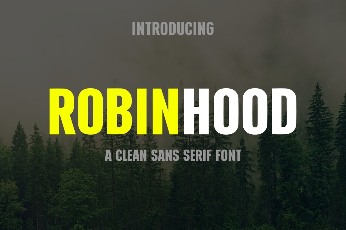 Robinhood Font preview