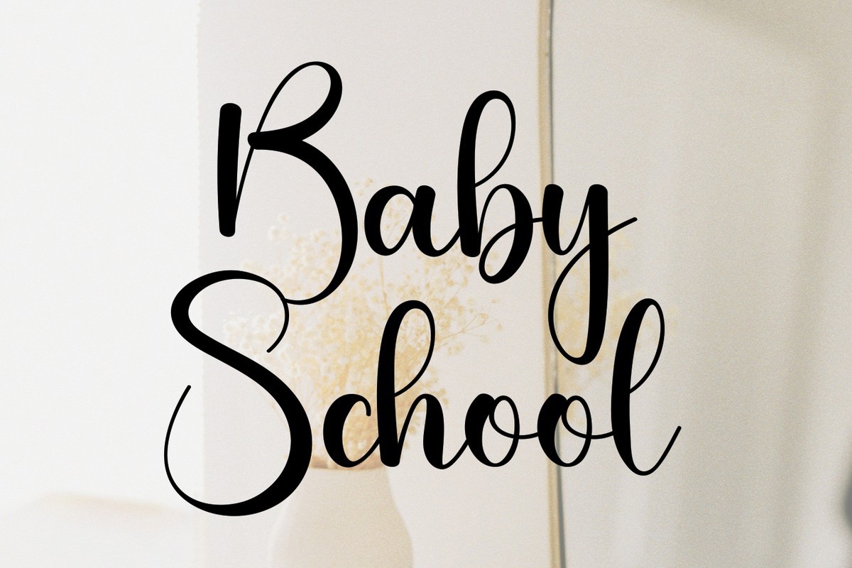 Baby School Font preview
