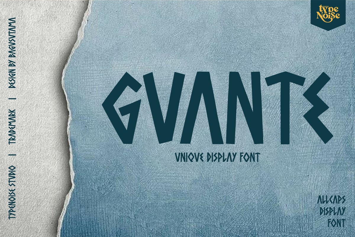 Guante Font preview