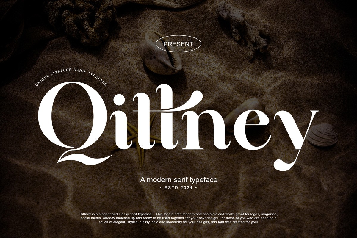 Qittney Font preview