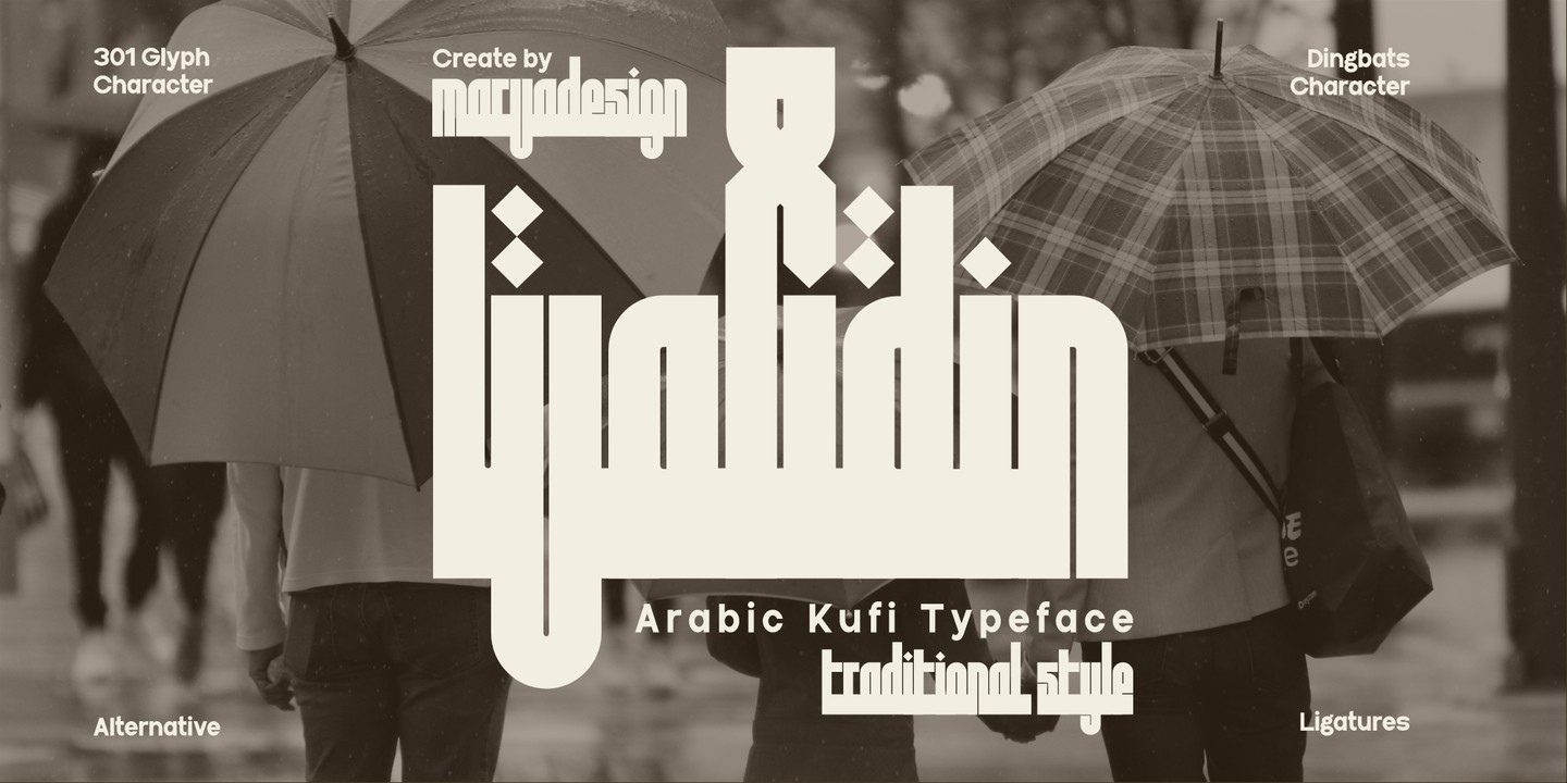 Walidin Font preview