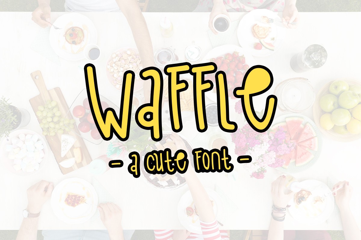 Waffle Font preview