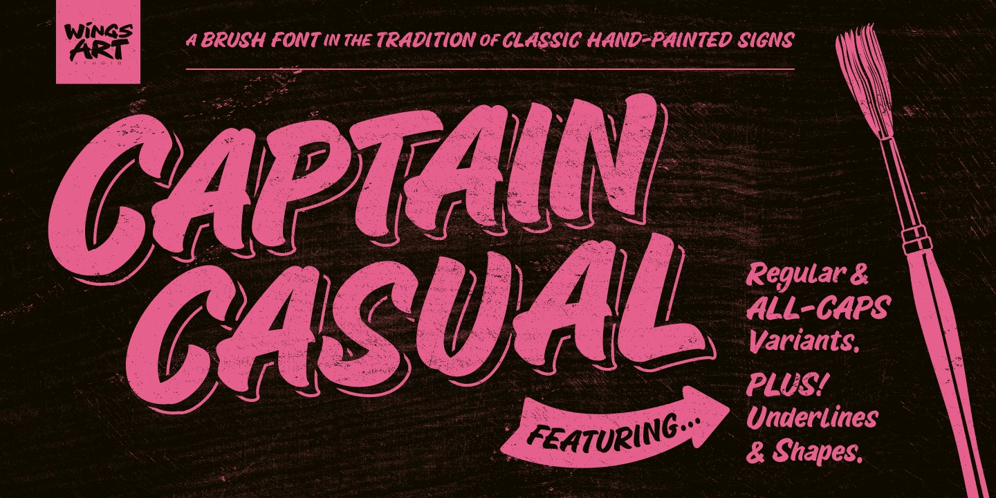 Captain Casual Font preview
