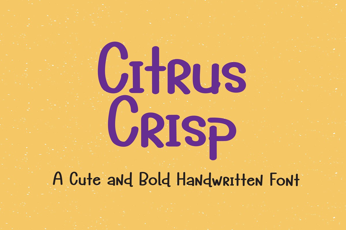 Citrus Crisp Font preview