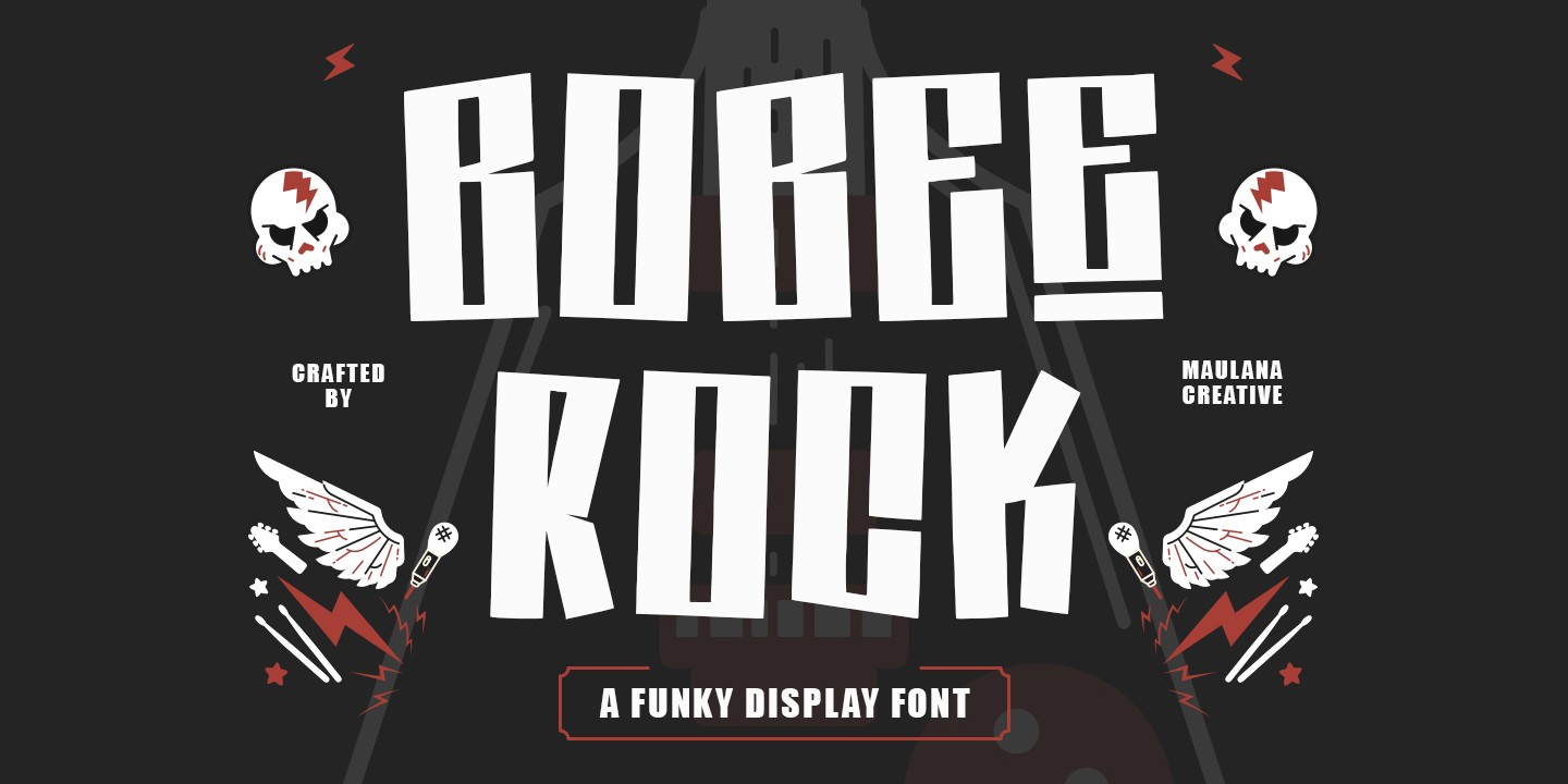 Bobee Rock Regular Font preview
