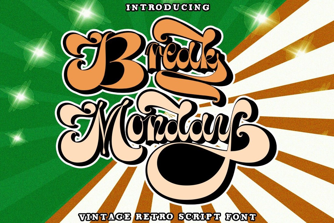 Break Monday Regular Font preview