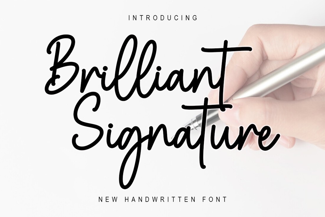 Brilliant Signature Regular Font preview
