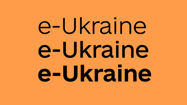 e-Ukraine Head Thin Font preview